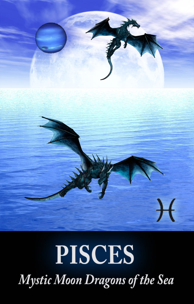 Aquarius Dragons Oracle Zodiac Card