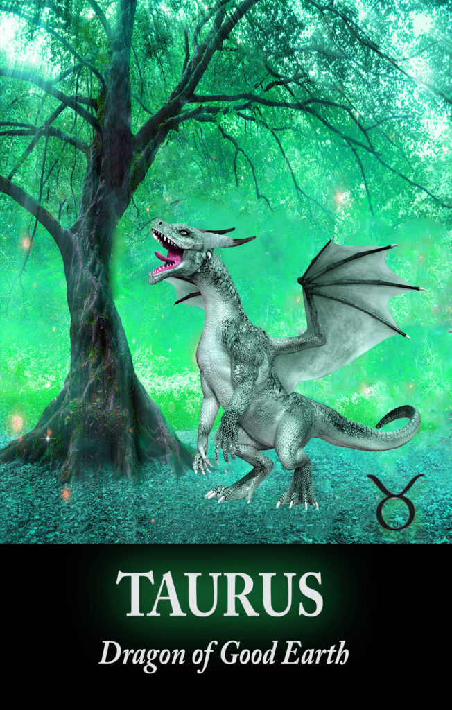 Taurus Dragon Oracle Zodiac Card